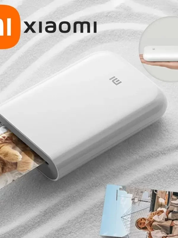 Xiaomi Pocket Photo Printer: Print & Share Memories Instantly (AR Videos, Bluetooth, Zink Paper)